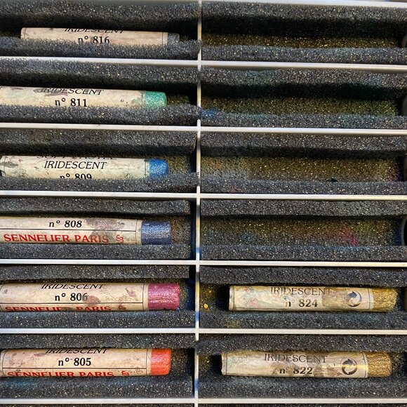 10 colors Iridescent Sennelier Pastels - Picture 1 of 8